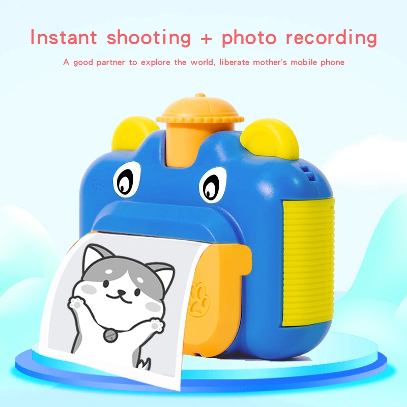 2.4 inch 4K 1080P 1200mAh video kids instant print camera