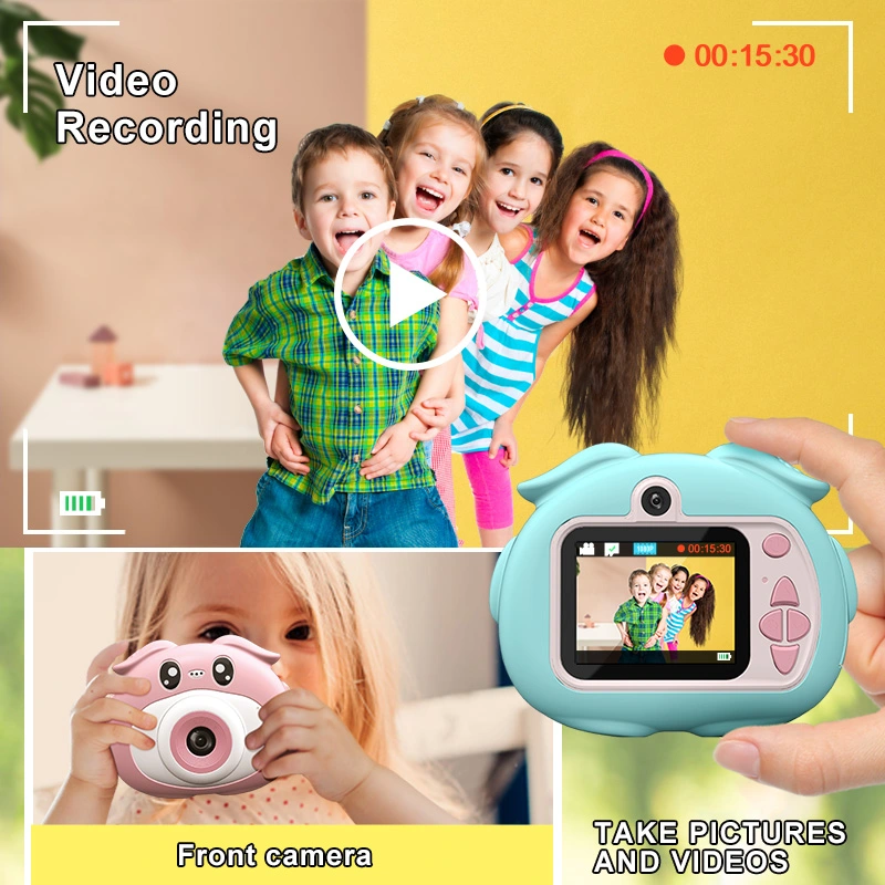 2.0 inch HD 1080P 720P 400mAh 20MP selfie kids digital camera