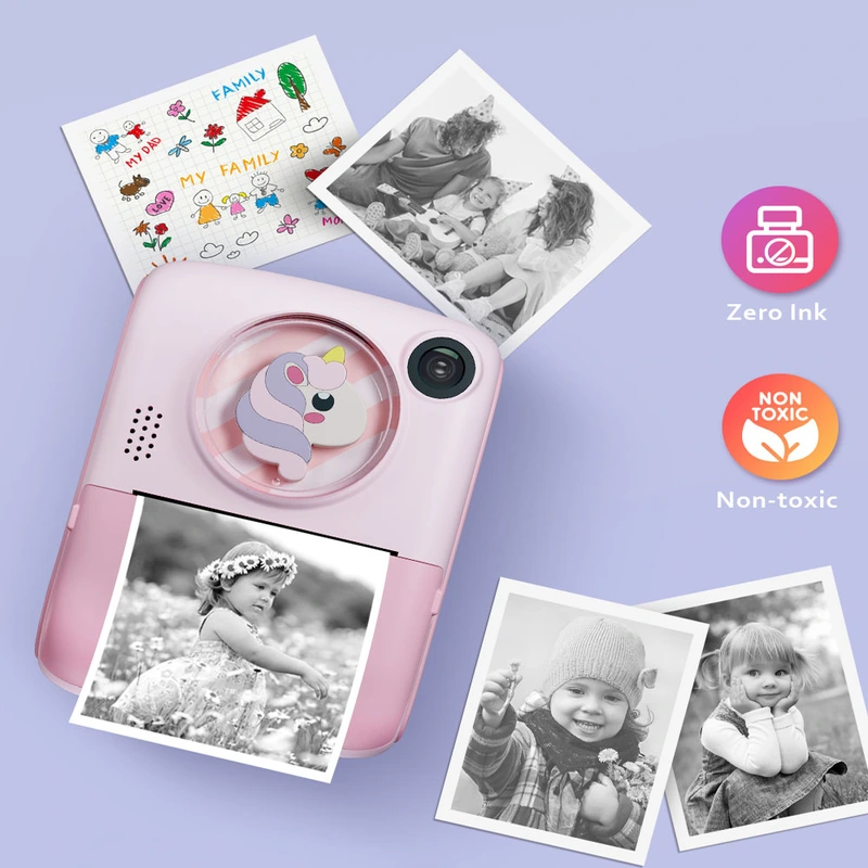 2.0 inch 40MP 1080P video recording kids instant print camera