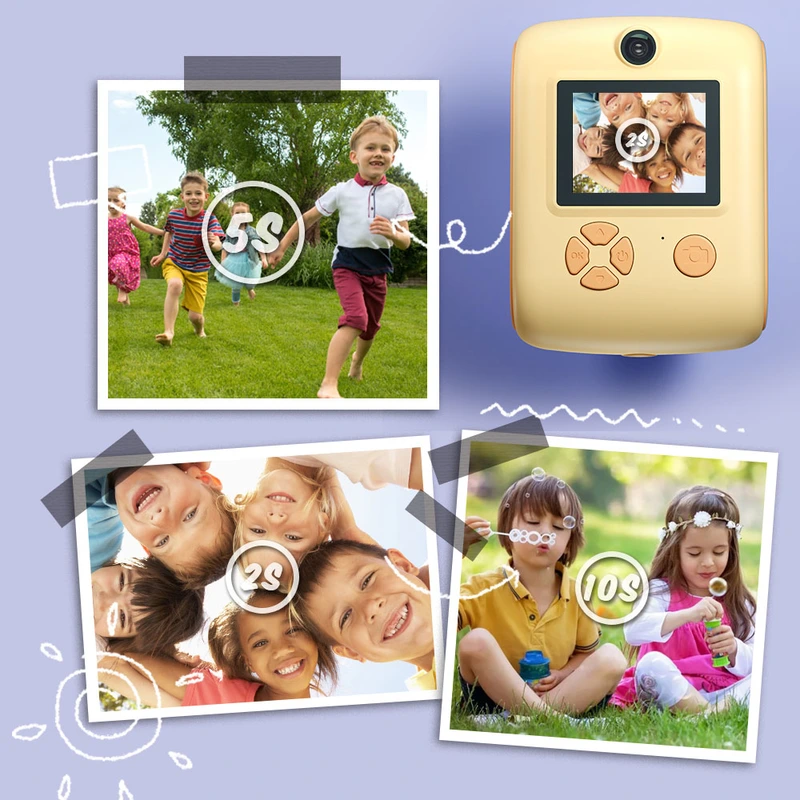 2.0 inch 40MP 1080P video recording kids instant print camera
