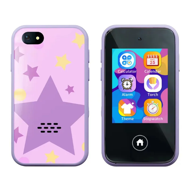 2.8 inch touch screen dual camera funny games kids smart phone