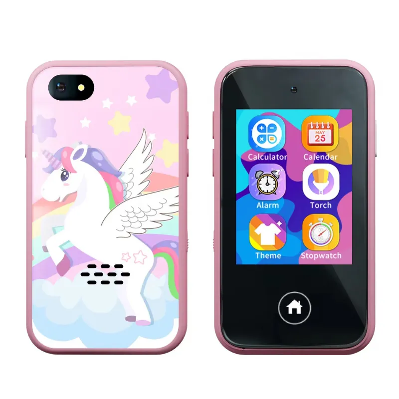 2.8 inch touch screen dual camera funny games kids smart phone