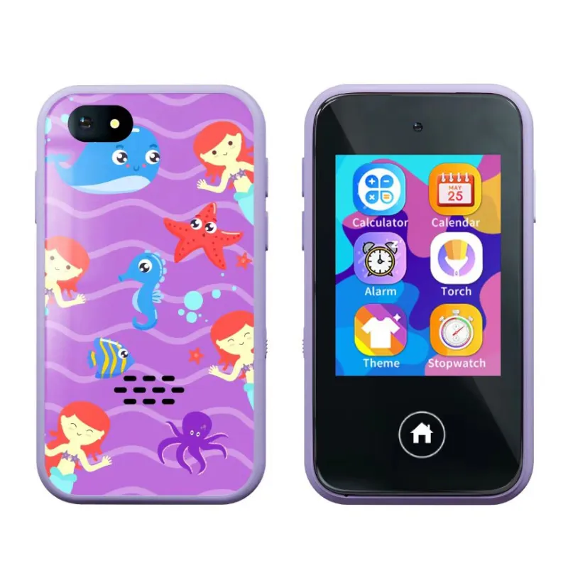 2.8 inch touch screen dual camera funny games kids smart phone