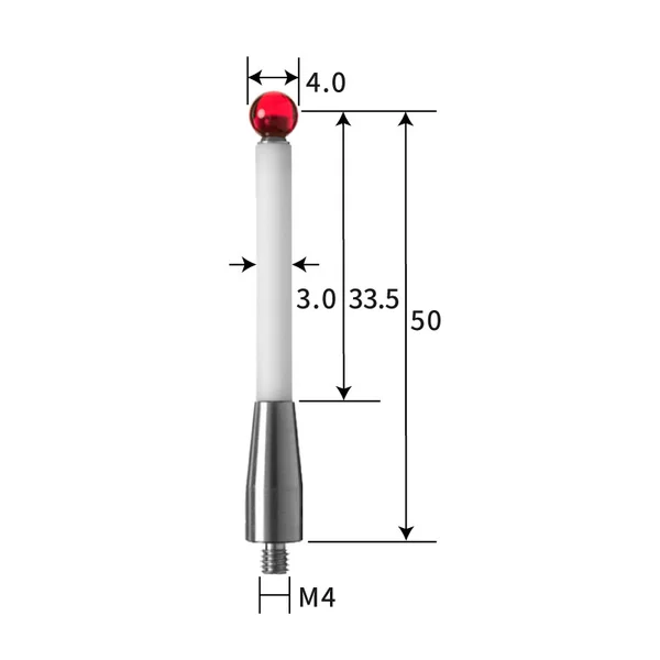 M4 stylus, ruby ball,ceramic stem