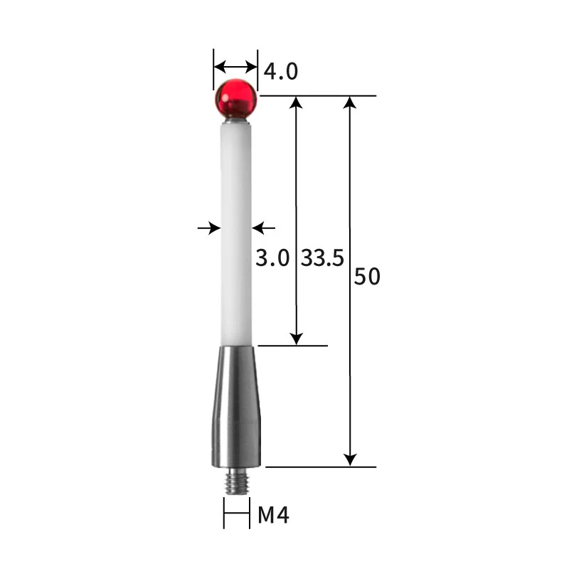 M4 stylus, ruby ball,ceramic stem