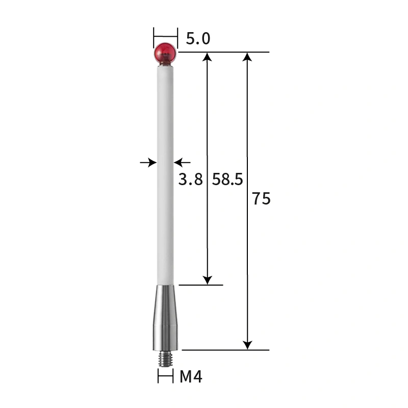 M4 stylus, ruby ball,ceramic stem