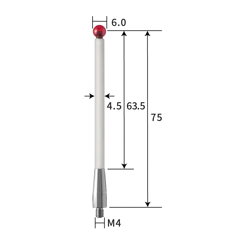 M4 stylus, ruby ball,ceramic stem