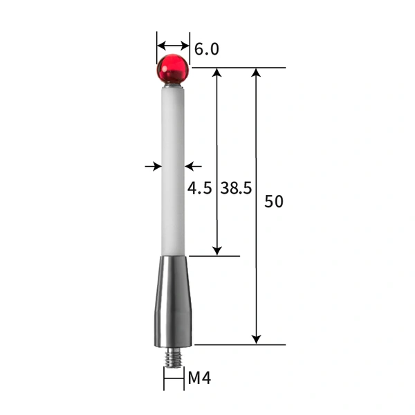 M4 stylus, ruby ball,ceramic stem