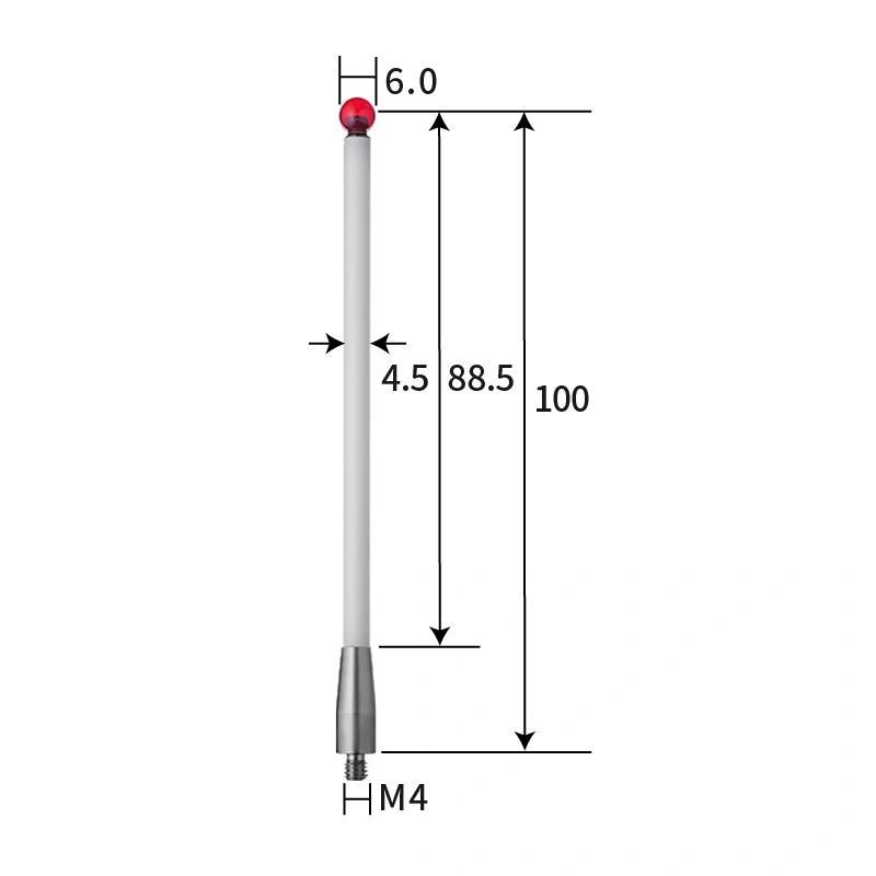 M4 stylus, ruby ball,ceramic stem