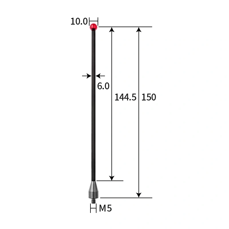 M5 stylus, ruby ball, carbon fiber stem