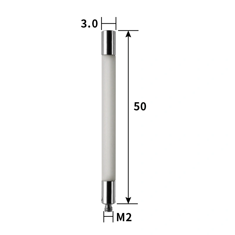 M2 ceramic extension rod, length 30 mm