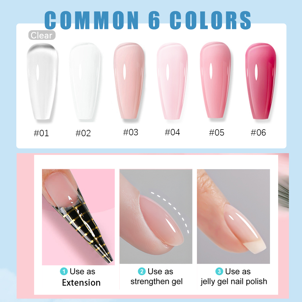 BIAB Builder Gel In A Bottle | Brush On Nail Builder Gel For Natural Nails 丨ZRKGEL