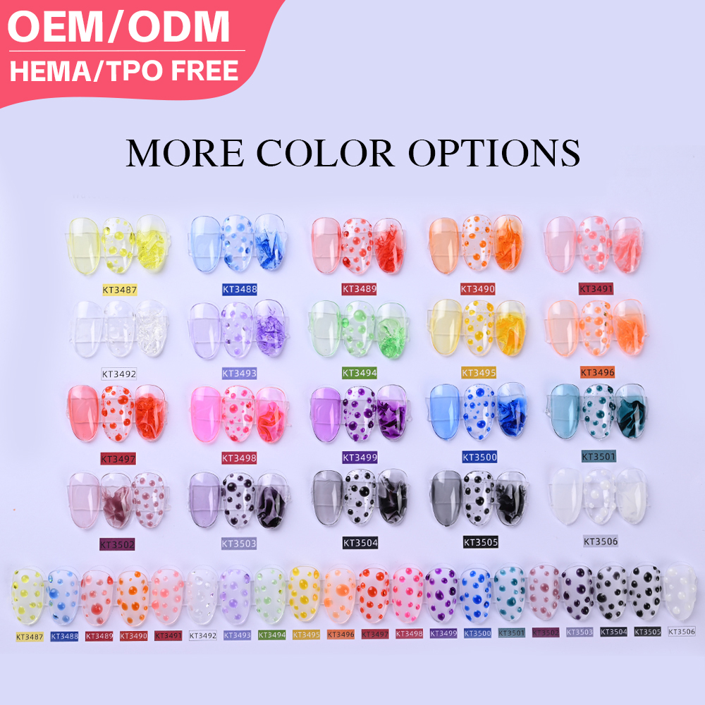 HEMA/TPO Free 3D Effect Water Drop Nail Art Gel丨ZRKGEL