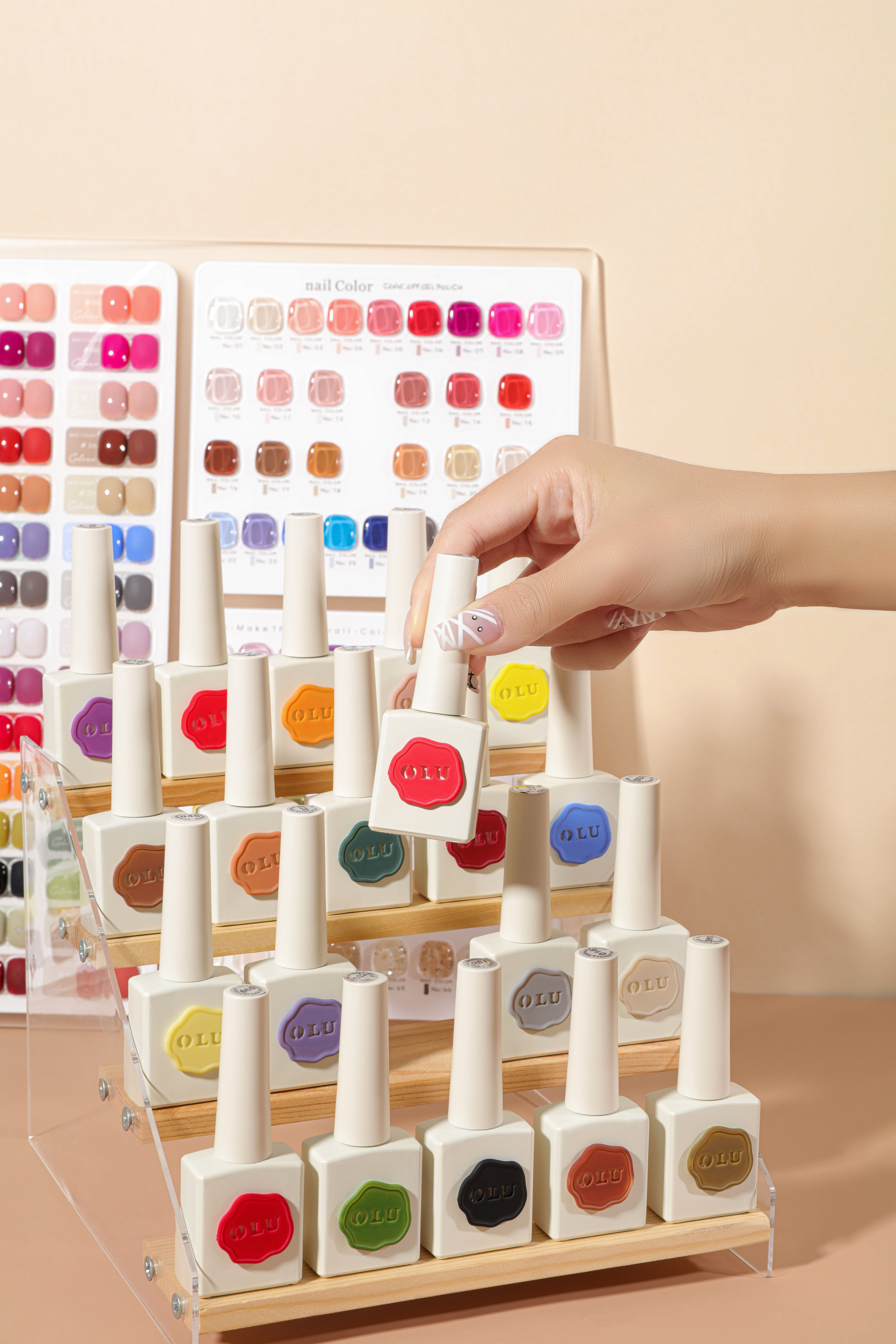 High pigment nail gel polish set - ZRKGEL nail supplier