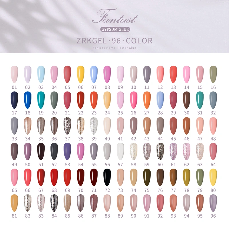 ensemble de vernis à ongles en gel | ongles de qualité salon - usine d'ongles zrkgel