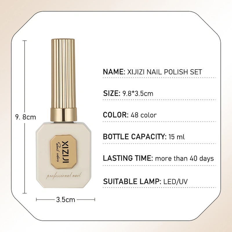 شعار مصنع الأظافر المخصص | مجموعة صبغة عالية 48 لون - زركجيل