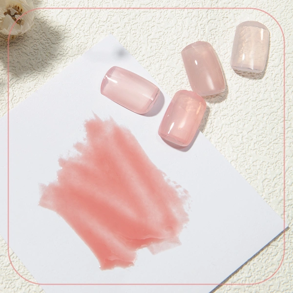 oem нюдовый розовый ледяной желейный гель - zrkgel