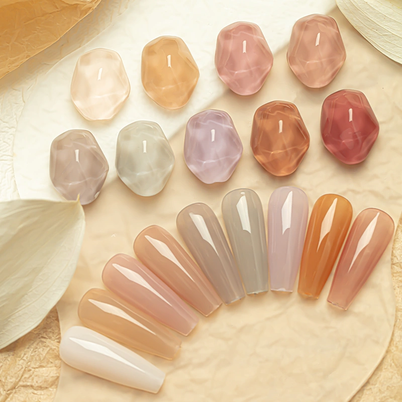 9 ألوان هلام هلام مجموعة مصنع زركجيل مسمار