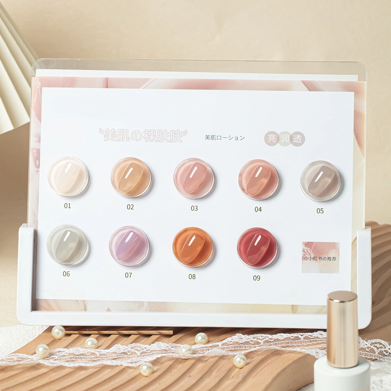 9 ألوان هلام هلام مجموعة مصنع زركجيل مسمار