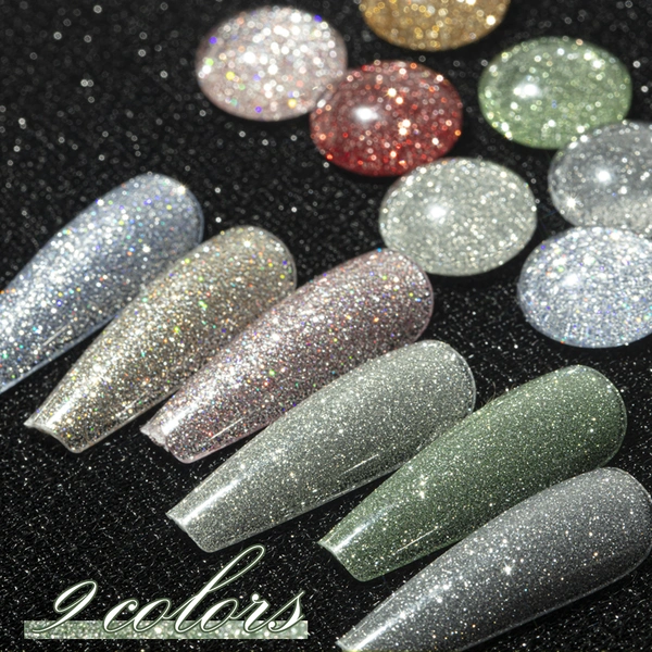 супер блестящий диско гель-фабрика ногтей zrkgel