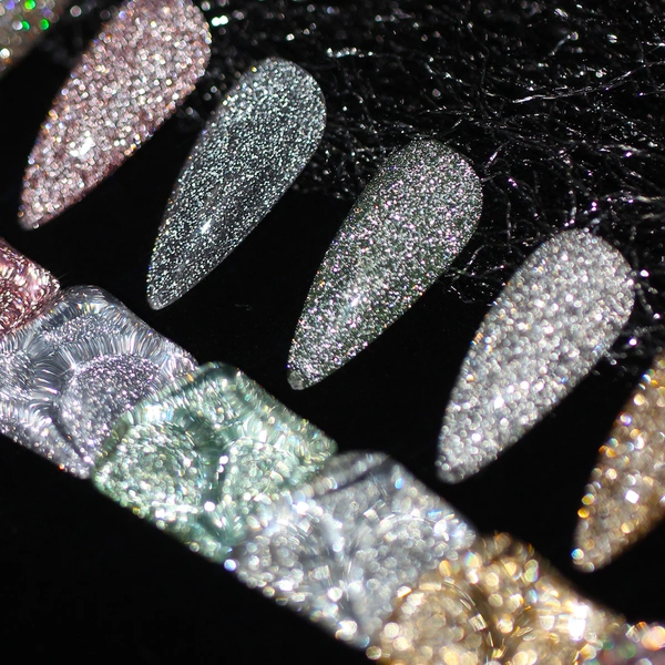 супер блестящий диско гель-фабрика ногтей zrkgel