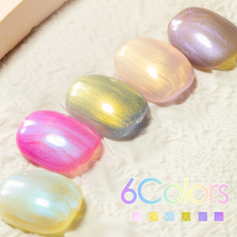 vernis gel effet aurore éblouissant - set de vernis gel pour ongles | zrkgel