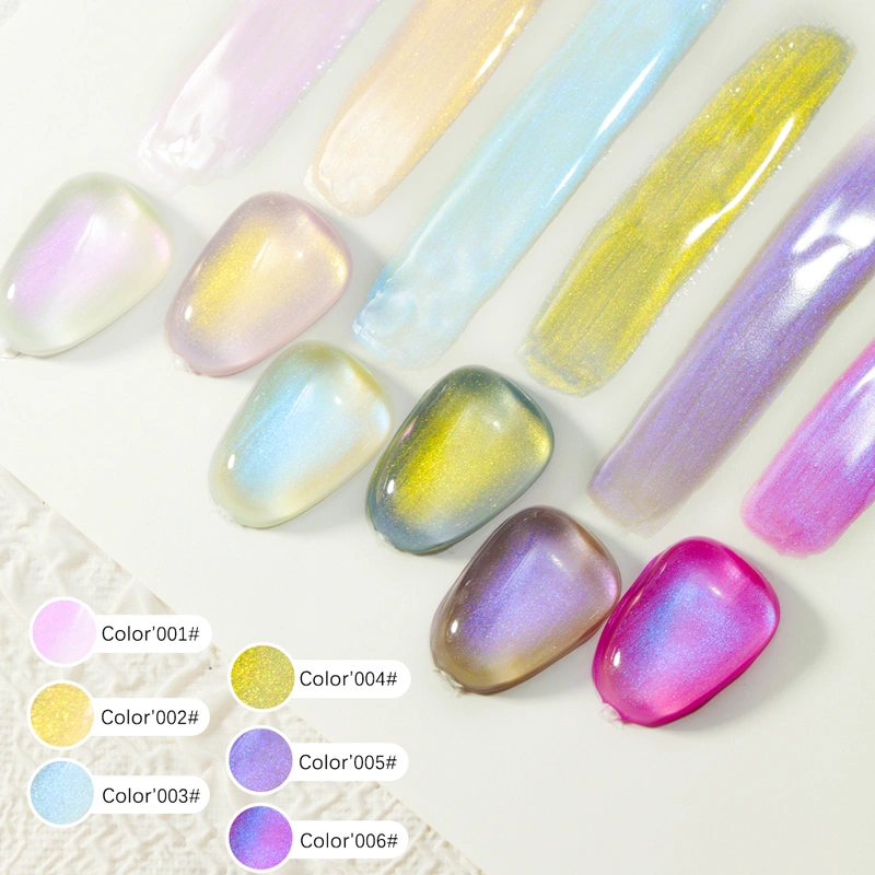 vernis gel effet aurore éblouissant - set de vernis gel pour ongles | zrkgel