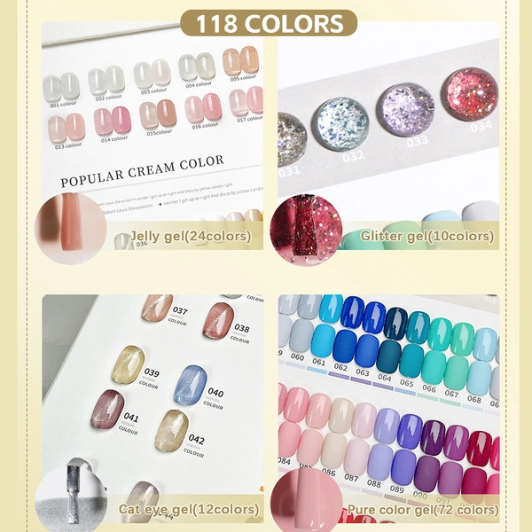 высококачественный набор гелевых лаков для ногтей - zrkgel nail factory