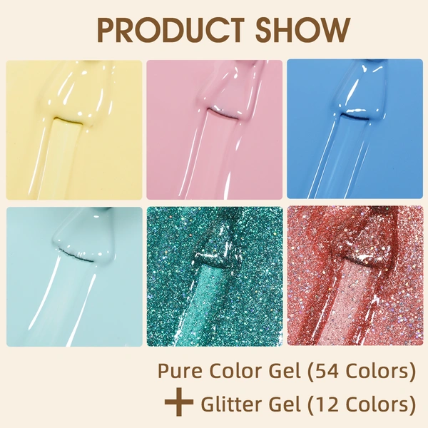 высококачественный набор гелевых лаков для ногтей - zrkgel nail factory