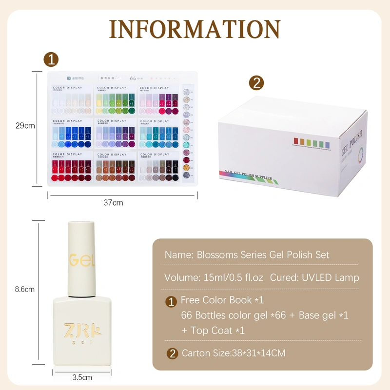 High end gel nail polish set-ZRKGEL nail factory