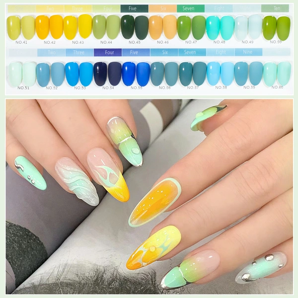 высококачественный набор гелевых лаков для ногтей - zrkgel nail factory