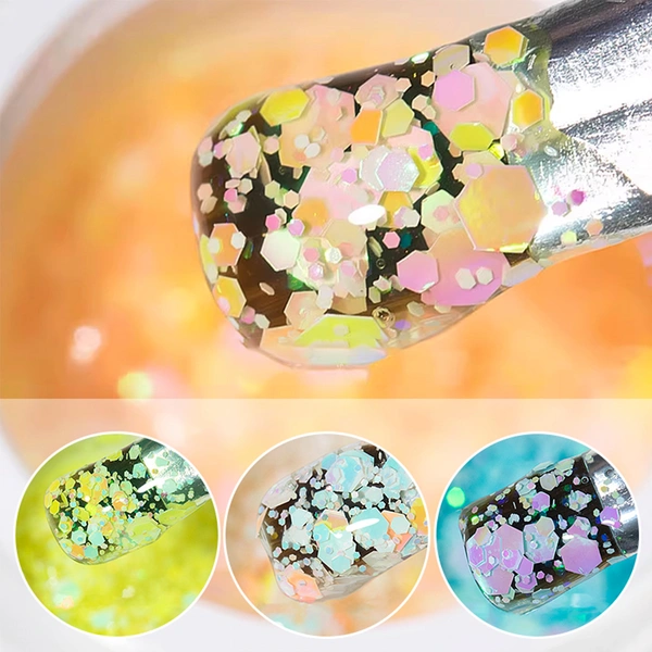 супер блестящий диско гель-zrkgel nail factory