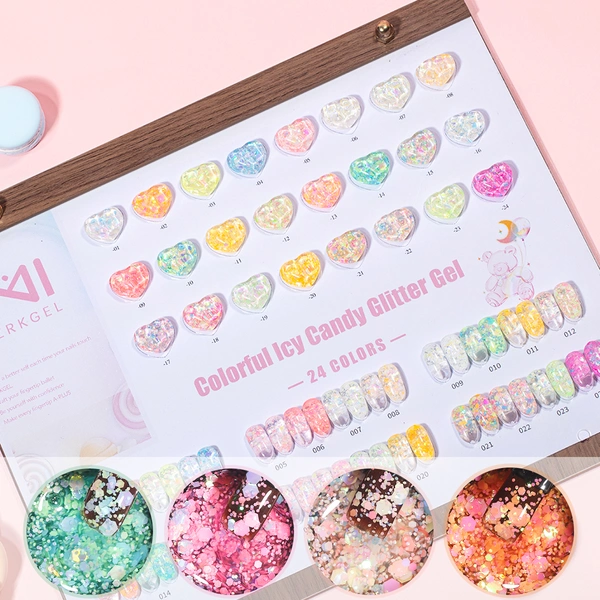 супер блестящий диско гель-zrkgel nail factory