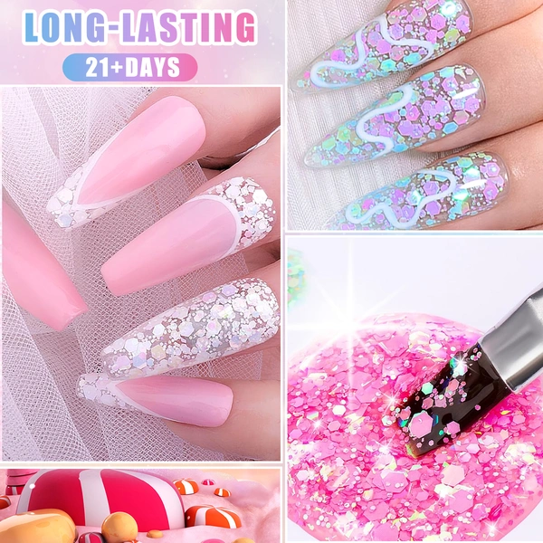 супер блестящий диско гель-zrkgel nail factory