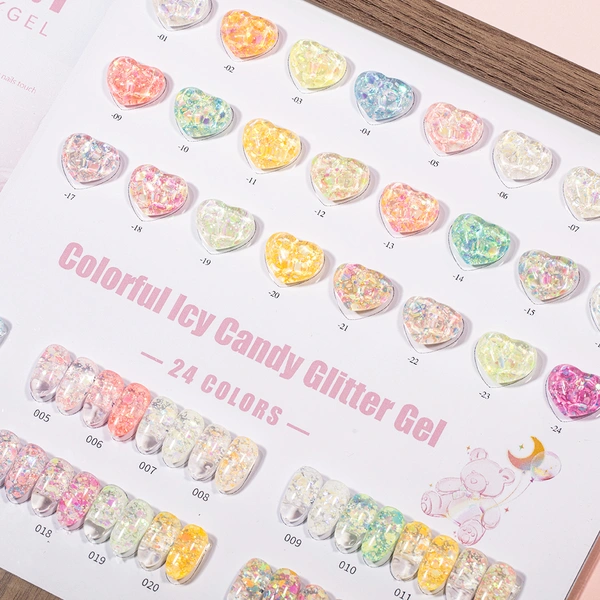 супер блестящий диско гель-zrkgel nail factory