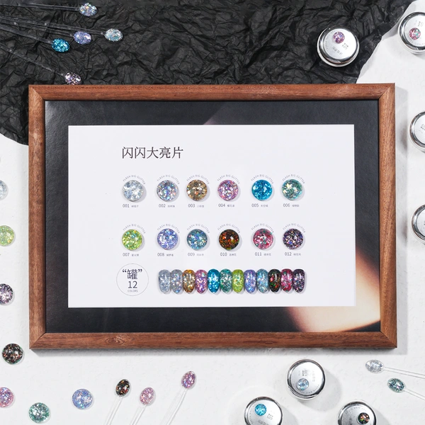 супер блестящий диско гель-zrkgel nail factory