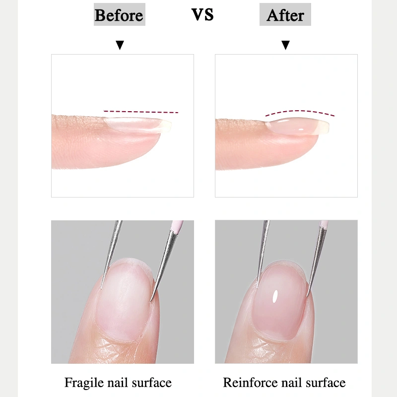 Clear Gel Polish Soak Off Strength No Wipe Base Coat