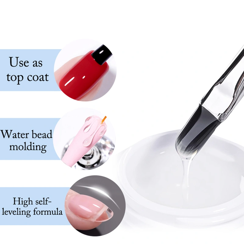 Clear Gel Polish Soak Off Strength No Wipe Base Coat