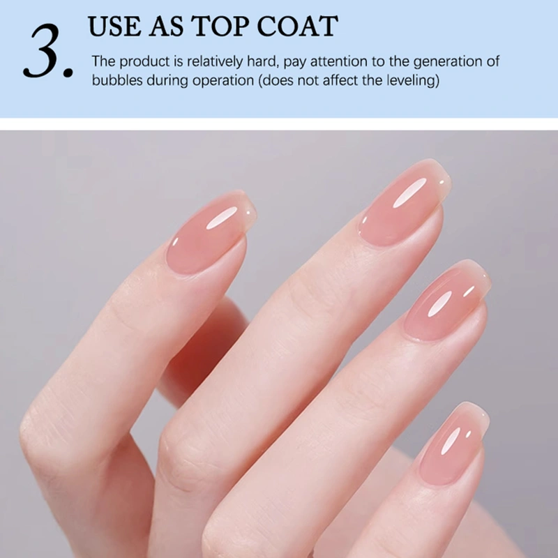 Clear Gel Polish Soak Off Strength No Wipe Base Coat