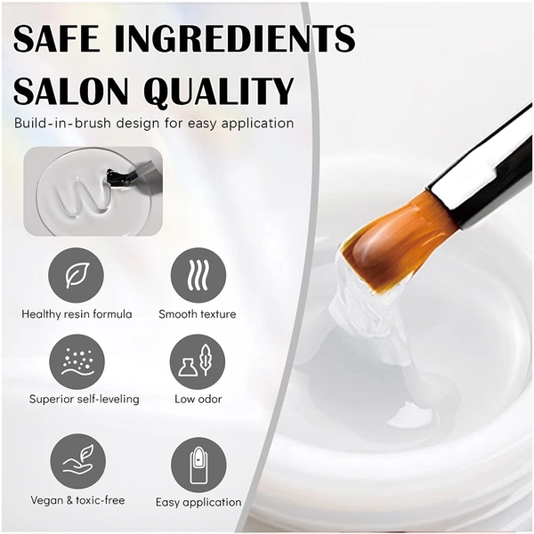 прозрачный гель-лак soak off strength не требует протирания базовый слой