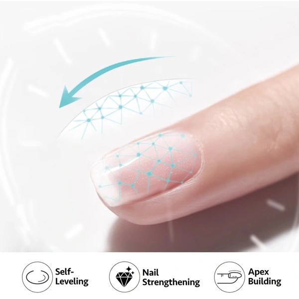 прозрачный гель-лак soak off strength не требует протирания базовый слой