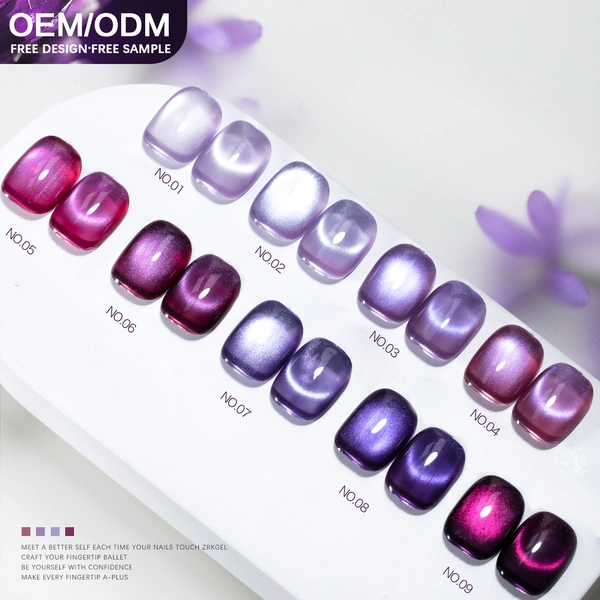 Wholesale Hema/Tpo Free Cat-Eye Gel Polish | Private Label OEM - ZRKGEL