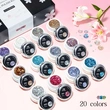 HEMA/TPO Free Glitter Gel Polish Set - 20 Colors | ZRKGEL Nail