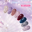 30 Colors HEMA/TPO Free Sparkling Star Glitter Gel Polish Set | ZRKGEL