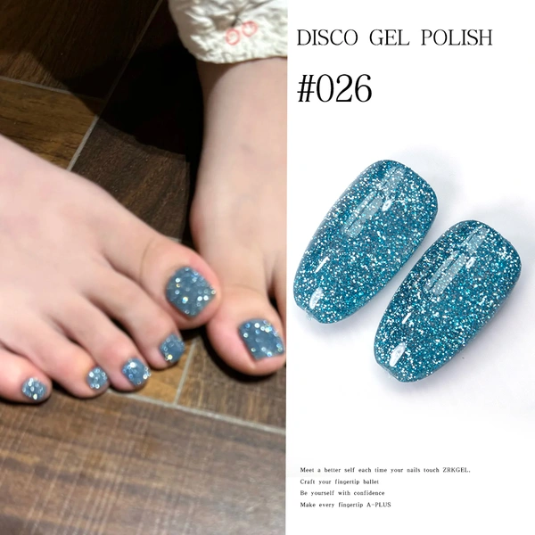 30 Colors HEMA/TPO Free Sparkling Star Glitter Gel Polish Set | ZRKGEL