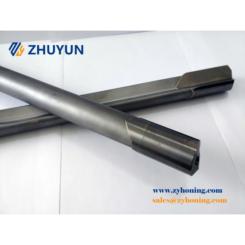 حفر مسدس حفرة عميقة ، حفر بشفة واحدة ، لحام بالنحاس ، عملية حفر بندقية